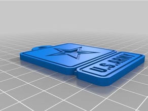 us army logo tags 3d printing country customized gun guns service united states 3d print model - Mito3D
