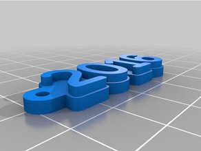 2016 tag keychains customized 3d print model - Mito3D