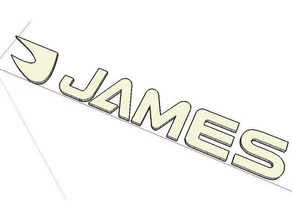 logo james uruguay signs logos 3d print model - Mito3D