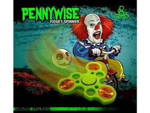 pennywise fidget spinner gadgets add adhd autism toy hand occupational therapy ocd 3d print model - Mito3D