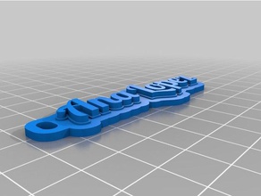 ana lopez Schlüsselanhänger angepasst 3d print model - Mito3D