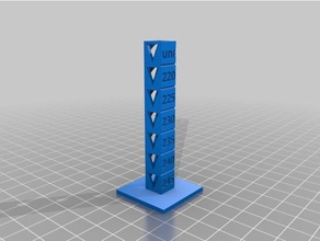 abs temp étalonnage de la tour 3d l'impression les tests personnalisé 3d print model - Mito3D