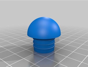 my customized rohr endkappe pipe plug parametric 3d printing 3d print model - Mito3D