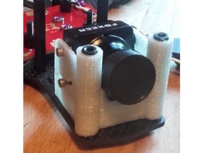 foxeer hs1190 alien-frame rc vehicles camera mount holder 3d print model - Mito3D