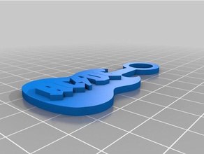 acdc portachiavi 3d print model - Mito3D