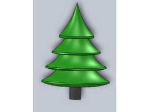 christmas tree other wood 3d print model - Mito3D