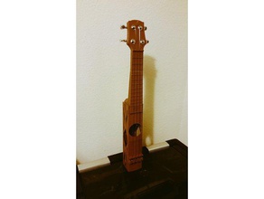 minimalistischen ukulele Musik 3d print model - Mito3D