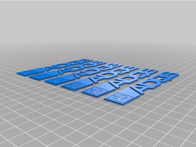 adq8 hand gears logo 3d printing 3D print model - Mito3D