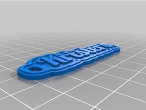 kristers etiketim Anahtarlık özelleştirilmiş 3d print model - Mito3D