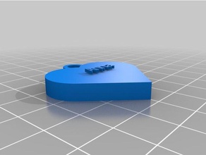 il mio personalizzato pendente del cuore 2 3d print model - Mito3D