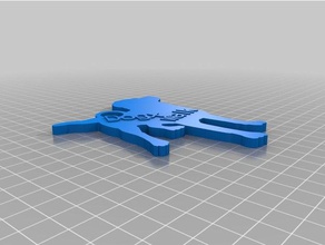 dogxwalk2 keychains customized 3d print model - Mito3D