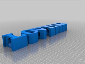 amoroso sinais logotipos personalizado 3d print model - Mito3D