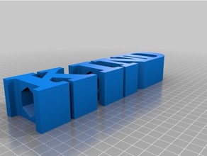 espécie sinais logotipos personalizado 3d print model - Mito3D