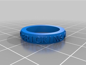 tanner anillo 3d la impresión personalizado 3d print model - Mito3D