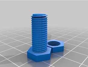 nut bolt2 3d printing 3d print model - Mito3D