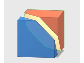 quebra-cabeças de matemática cubo hexagonal dissecção 3d print model - Mito3D