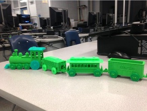 conjunto de tren mecánica juguetes 3d print model - Mito3D
