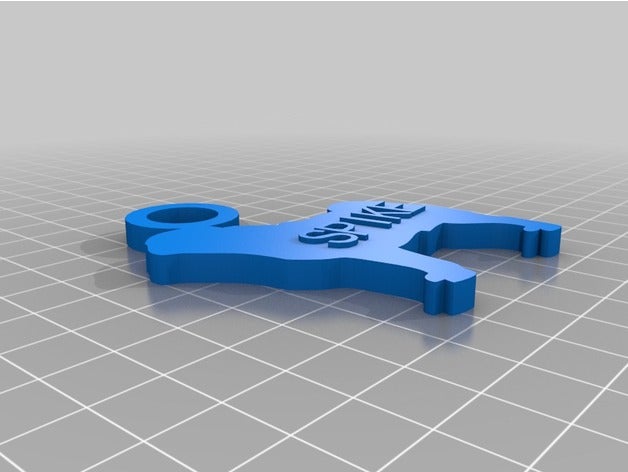 spike chaveiros personalizado 3D print model - Mito3D