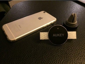aukey iphone 6 suporte para carro móveis o ar grill ímã 3d print model - Mito3D