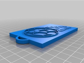 calcio di vita 3d la stampa portachiavi 3d print model - Mito3D