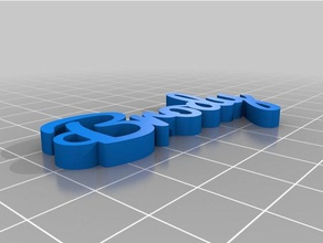 brody Schlüsselanhänger angepasst 3d print model - Mito3D