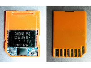 replacement sd card case electronics broken fix part 3d print model - Mito3D