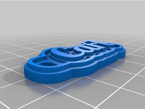 carl2 keychains customized 3d print model - Mito3D