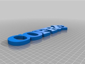 word cofre sculptures customized 3d print model - Mito3D