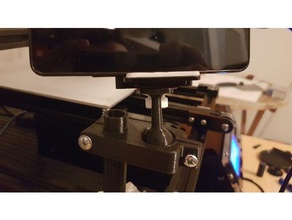 tronxy x3 phone holder cam flexible camera mount 3d printer accessories 3d print model - Mito3D