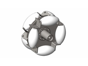 omnidirectional mecanum wheel engineering 3d print model - Mito3D