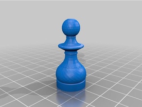 pe&oacuten ajedrez peón de 3d print model - Mito3D