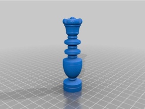 rey de xadrez rei 3d print model - Mito3D