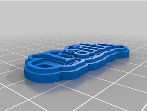 glauben Schlüsselbund Schlüsselanhänger angepasst 3d print model - Mito3D