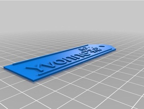 yvonne Zeichen logos angepasst 3d print model - Mito3D