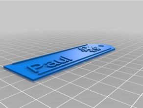 paul signs logos customized 3d print model - Mito3D