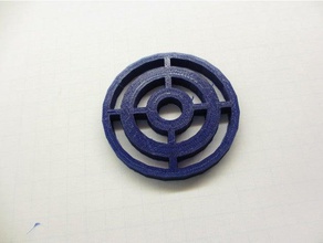 circles keytag keychains 3d print model - Mito3D