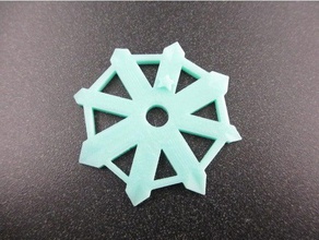 snowflake keytag keychains 3d print model - Mito3D