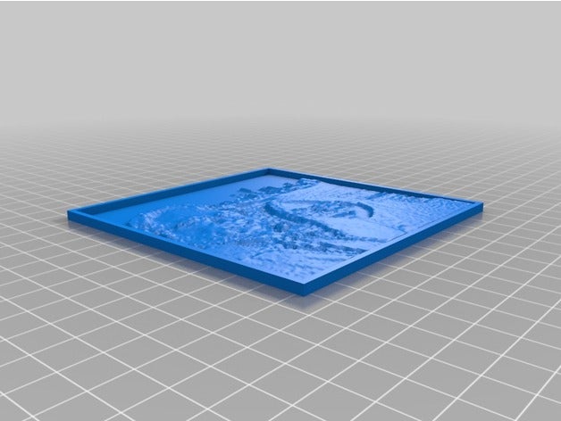 janice grand 2d art personnalisé 3D print model - Mito3D