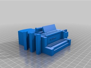 baldwin piano de cauda 3d impressão 3d print model - Mito3D
