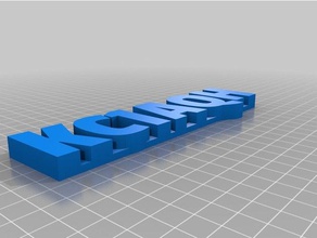 ken signos logotipos personalizado 3d print model - Mito3D