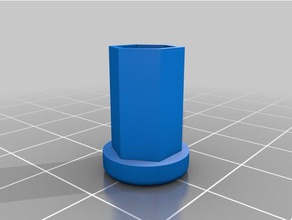 extruder hex button anet a8 3d printer accessories easy filament hexagon 3d print model - Mito3D