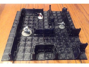 15mm zone mortalis board toys games gruntz miniature scenery modular spec ops tabletop gaming terrain model wargame wargames wargaming 3d print model - Mito3D