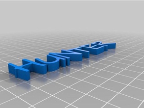 hunter Buchstaben andere angepasst 3d print model - Mito3D