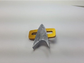 star trek communication badge props cosplay prop costume first contact 3d print model - Mito3D