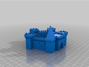 meu personalizados grande castelo gerador edifícios estruturas 3d print model - Mito3D
