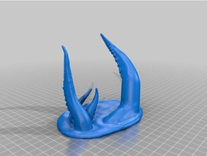 tentacle tape cutter teeth office octopus dispenser 3d print model - Mito3D