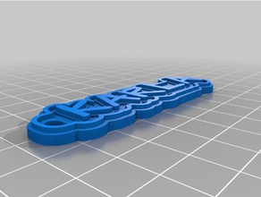 karla keychains customized 3d print model - Mito3D