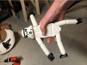 stormtrooper boneca star wars rogue um adereços 3d print model - Mito3D