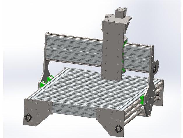 cnc red1 de engenharia a máquina do metal fresa router 3D print model - Mito3D