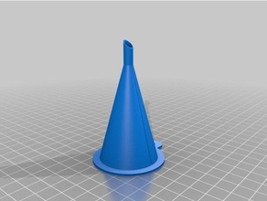 2nd small silicone mould funnel kitchen dining customized 3d print model - Mito3D